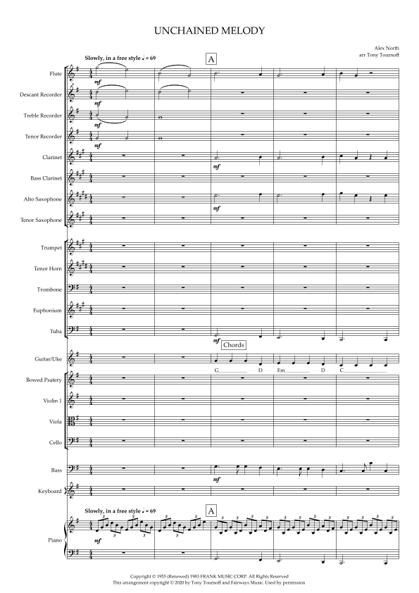 Unchained Melody (arr. Tony Tournoff)