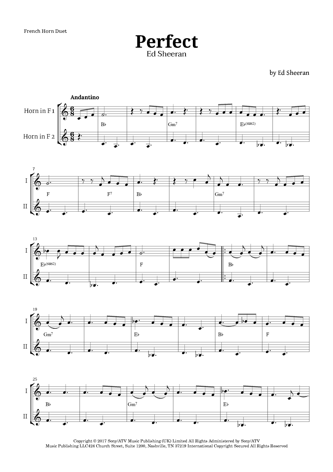 Perfect (arr. Langanho)