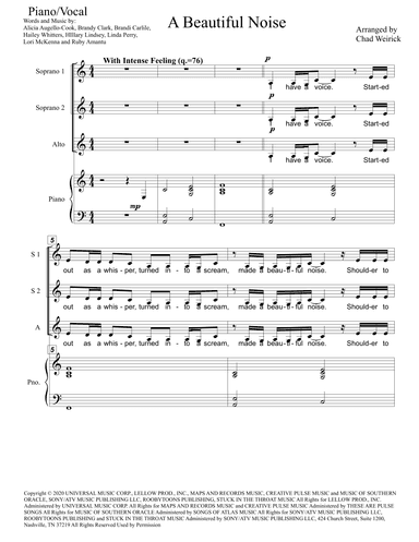 A Beautiful Noise (arr. Chad Weirick)