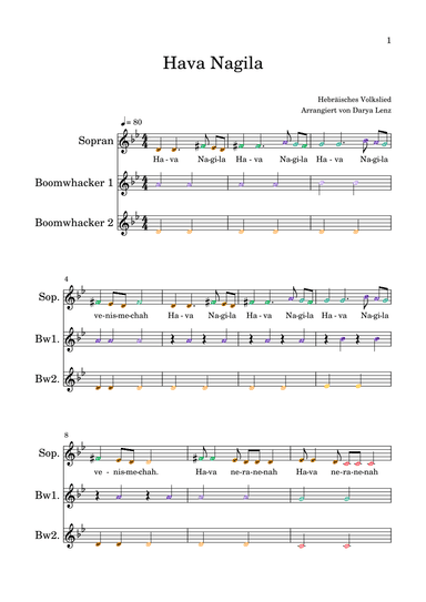 Hava Nagila (arr. Darya Lenz)