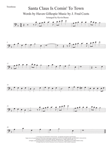 Santa Claus Is Comin' To Town (arr. Kevin Busse)