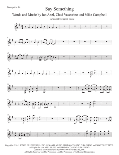 Say Something (arr. Kevin Busse)