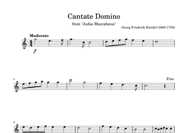 Cantate Domino in C (arr. Diego Marques)