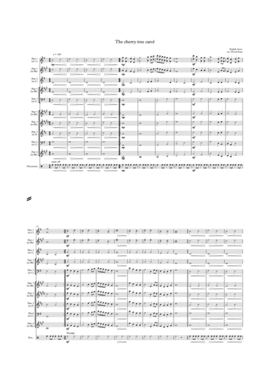 The cherry tree carol - arranged by Derick Kane for school flexi-band (arr. Derick Kane)