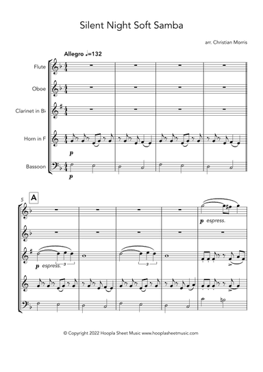 Silent Night Soft Samba (arr. Christian Morris)