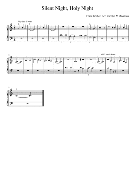 Silent Night, Holy Night (arr. Carolyn M Davidson)
