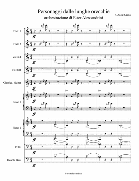 Characters with long ears (arr. Ester Alessandrini)