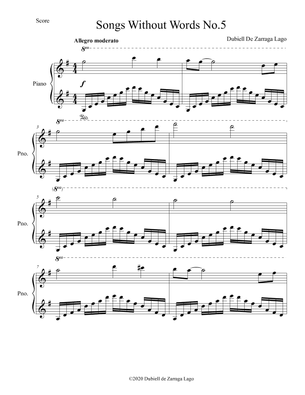 Songs Without Words No.5