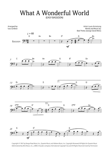 What A Wonderful World (arr. Iury Cardoso)