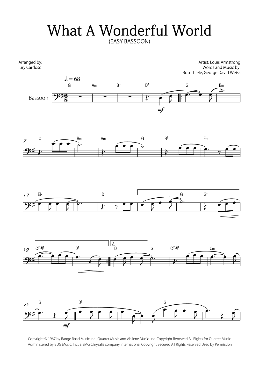 What A Wonderful World (arr. Iury Cardoso)