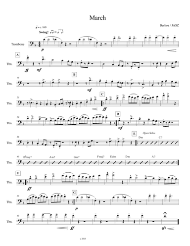 March to the Scaffold -Trombone (arr. Julie Ann Stenberg Zeidel (JASZ))