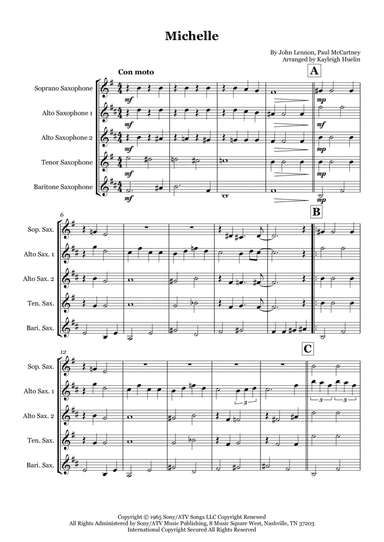 Michelle (arr. Kayleigh Huelin)