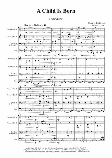 A Child Is Born (arr. Thomas H. Graf)