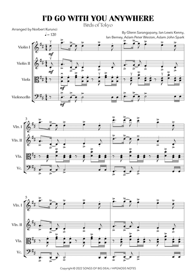 I'd Go With You Anywhere (arr. Norbert Kurunci)