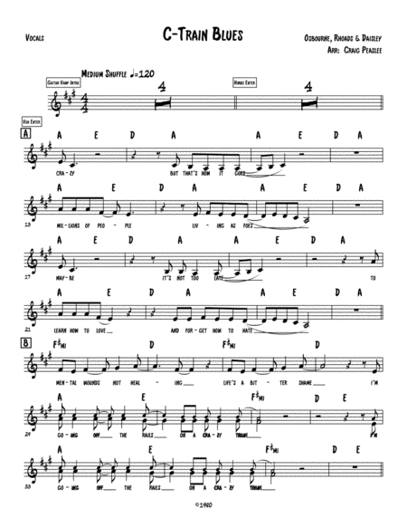 Crazy Train (arr. Craig Peaslee)