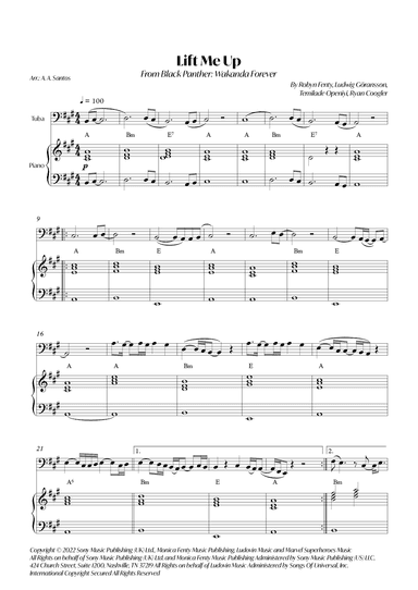 Lift Me Up (arr. André Alberto Santos)