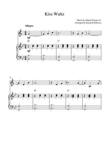 Kiss Waltz (arr. Kaiserin Rebecca)