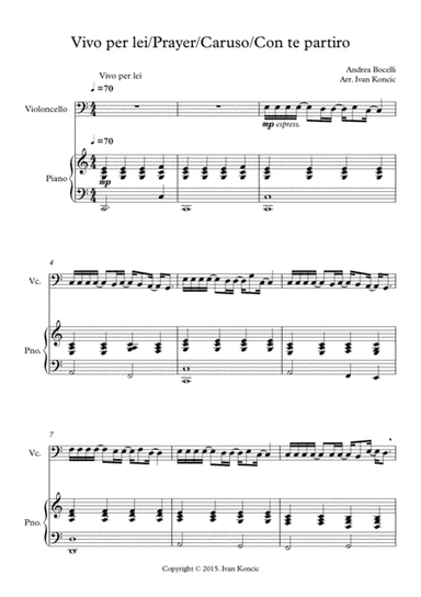 Vivo Per Lei (arr. Ivan Koncic)