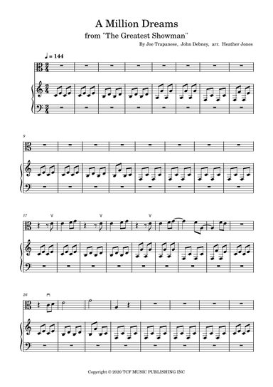 A Million Dreams (arr. Heather Jones)