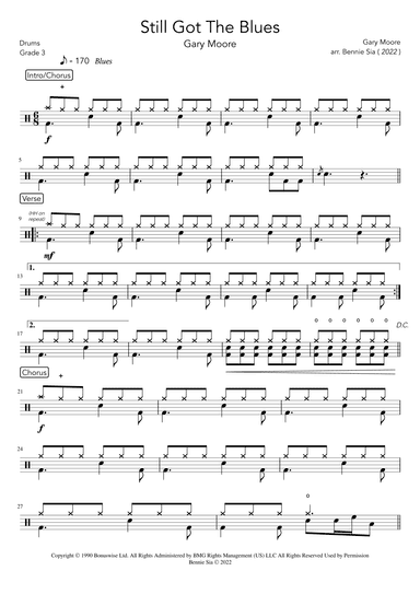 Still Got The Blues (arr. Bennie Sia)
