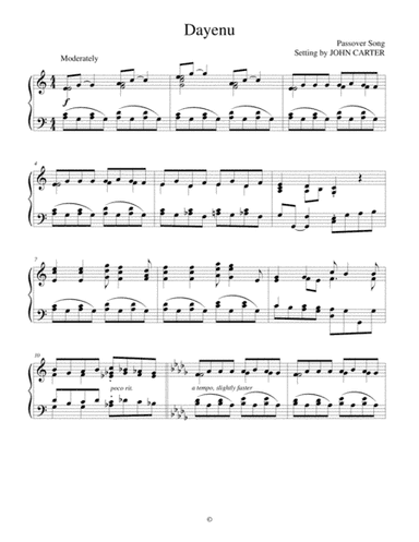 Dayenu (Passover Song) (arr. John Carter)
