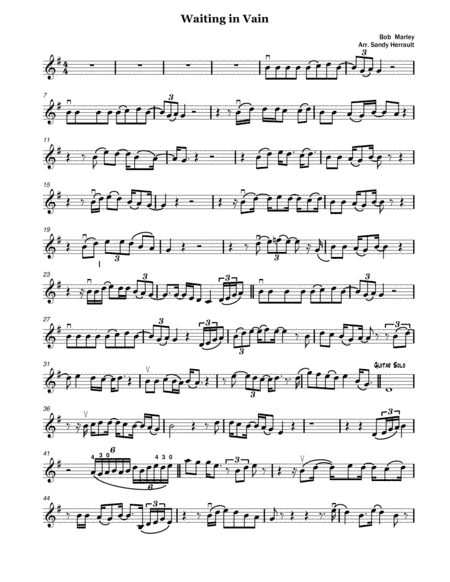 Waiting In Vain (arr. Sandy Herrault)