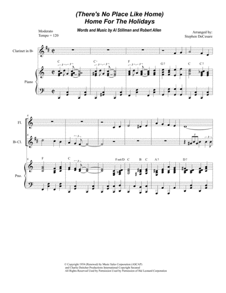 (There's No Place Like) Home For The Holidays (arr. Stephen DeCesare)