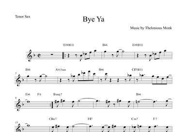 Bye-ya (arr. The Sheet Music Library)