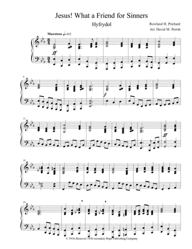 Jesus, What a Friend for Sinners (arr. David M. Porritt)