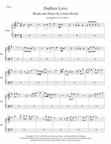 Endless Love (arr. Kevin Busse)