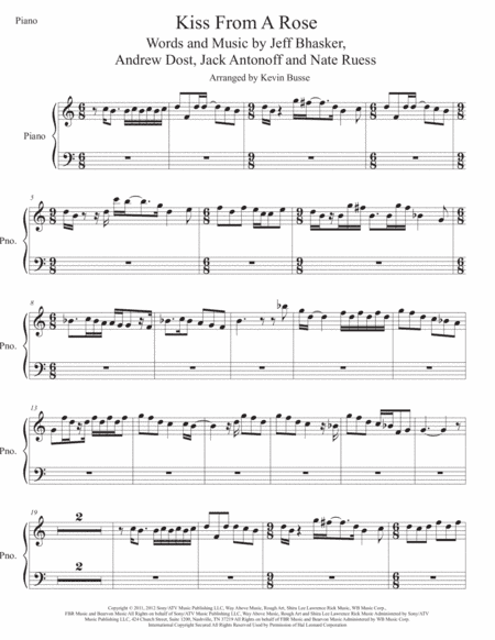 Kiss From A Rose (arr. Kevin Busse)