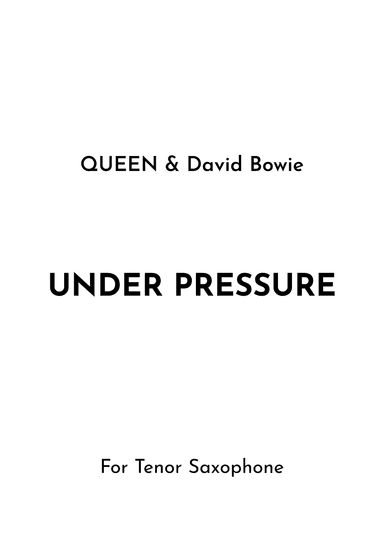 Under Pressure (arr. Jireh J.)