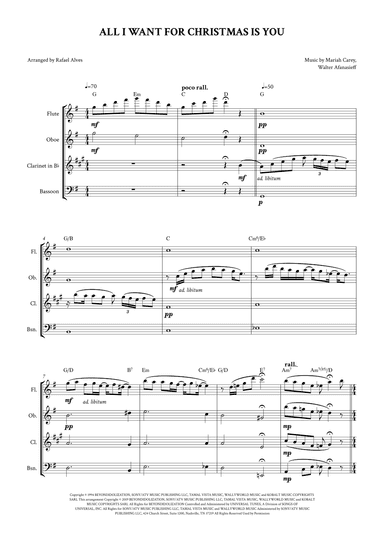 All I Want For Christmas Is You (arr. Rafael Alves)