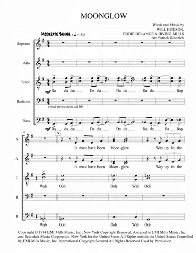Moonglow (arr. Patrick Sinozich)