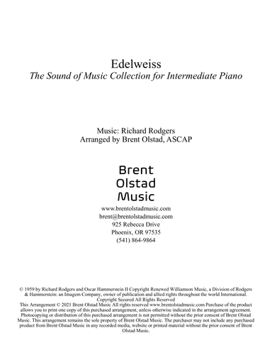 Edelweiss (arr. Brent Olstad, ASCAP)