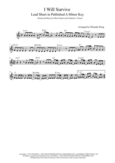I Will Survive (arr. Miranda Wong)