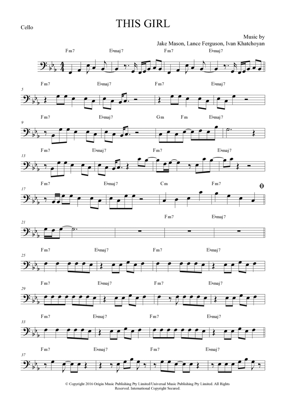 This Girl (arr. Anderson Quevedo)