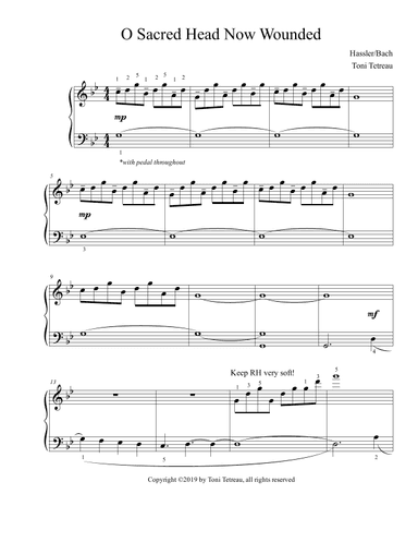 O Sacred Head Now Wounded (arr. Toni Tetreau)