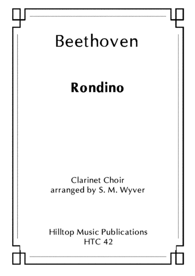 Rondino arr. clarinet choir (arr. S. M. Wyver)