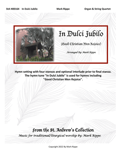 In Dulci Jubilo (Good Christian Friends Rejoice)  StA H00164 (arr. Mark Rippe)