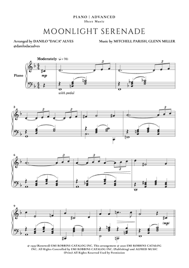Moonlight Serenade (arr. Danilo "Daca" Alves)