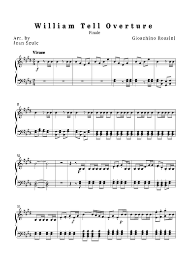 William Tell Overture - Finale (arr. Jean Szulc)
