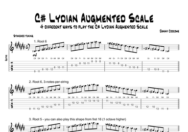 C# Lydian Augmented Scale (4 Ways to Play)