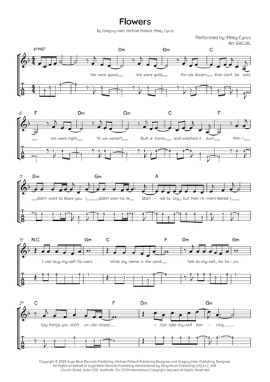 Flowers (arr. Arr. Ed.CAL)