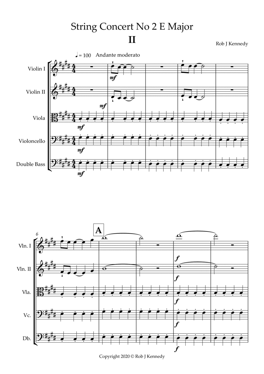 String Concerto No.2 - 2nd movement - E Major