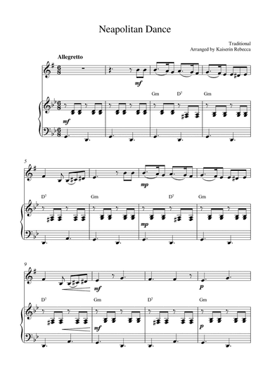 Neapolitan Dance (arr. Kaiserin Rebecca)