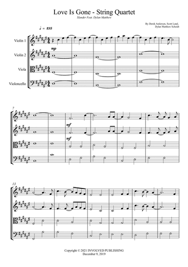 Love Is Gone (arr. Wesley S. SIlva)