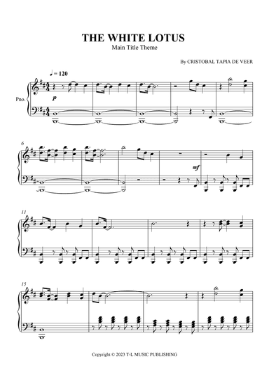 The White Lotus - Main Title Theme (arr. SCMusic)