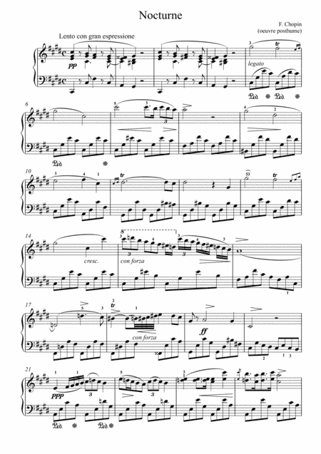 Nocturne in C-sharp minor, Op. posth (arr. MPM)