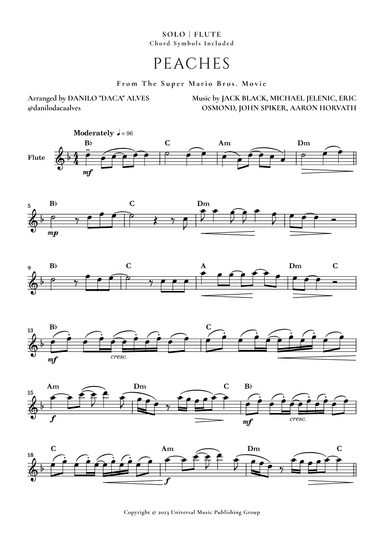 Peaches (arr. Danilo "Daca" Alves)